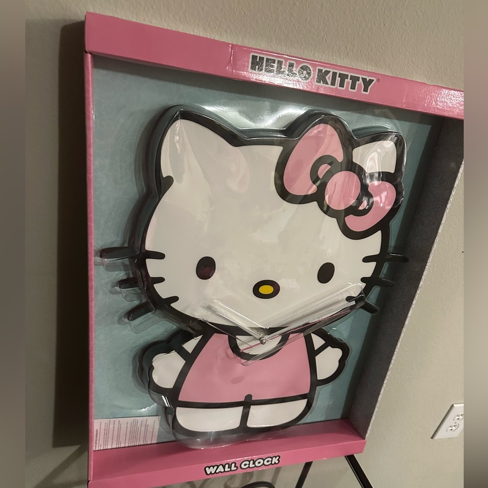 Giant hello kitty wall clock